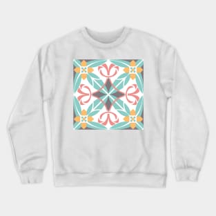 Vector ceramic tiles with seamless pattern Crewneck Sweatshirt